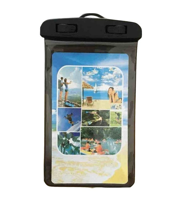 Universal Clear Mobile Phone Dry Pouch Waterproof without string
