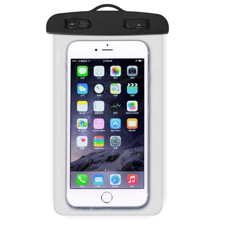 Universal Clear Mobile Phone Dry Pouch Waterproof without string