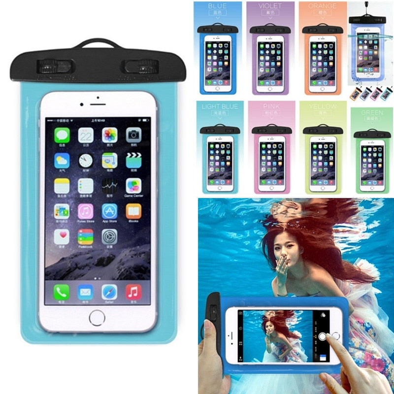 Universal Clear Mobile Phone Dry Pouch Waterproof without string