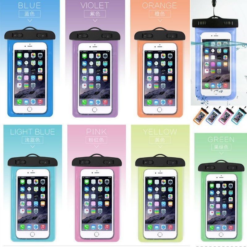 Universal Clear Mobile Phone Dry Pouch Waterproof without string