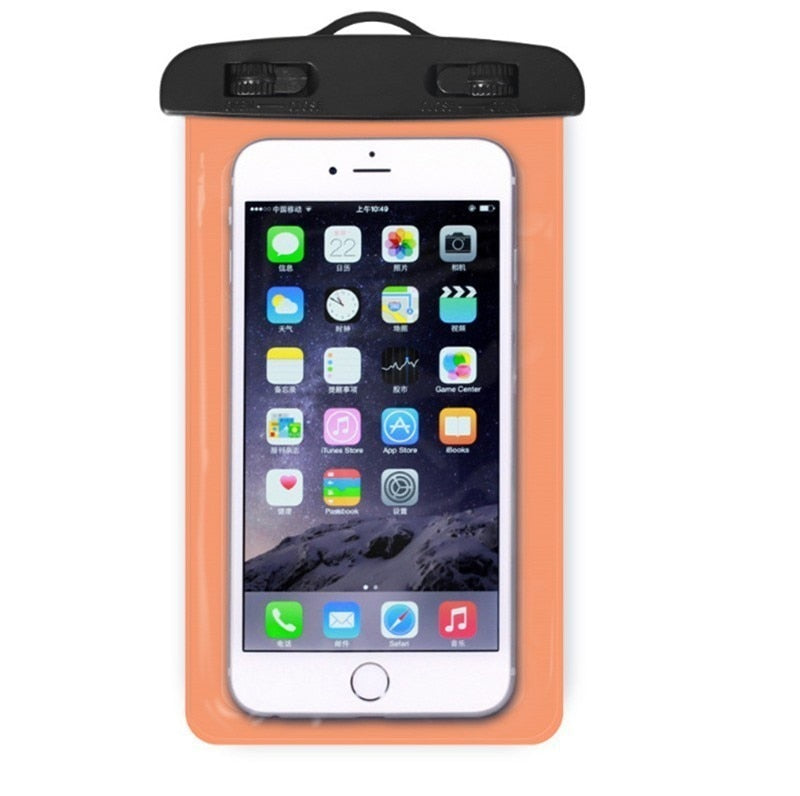 Universal Clear Mobile Phone Dry Pouch Waterproof without string